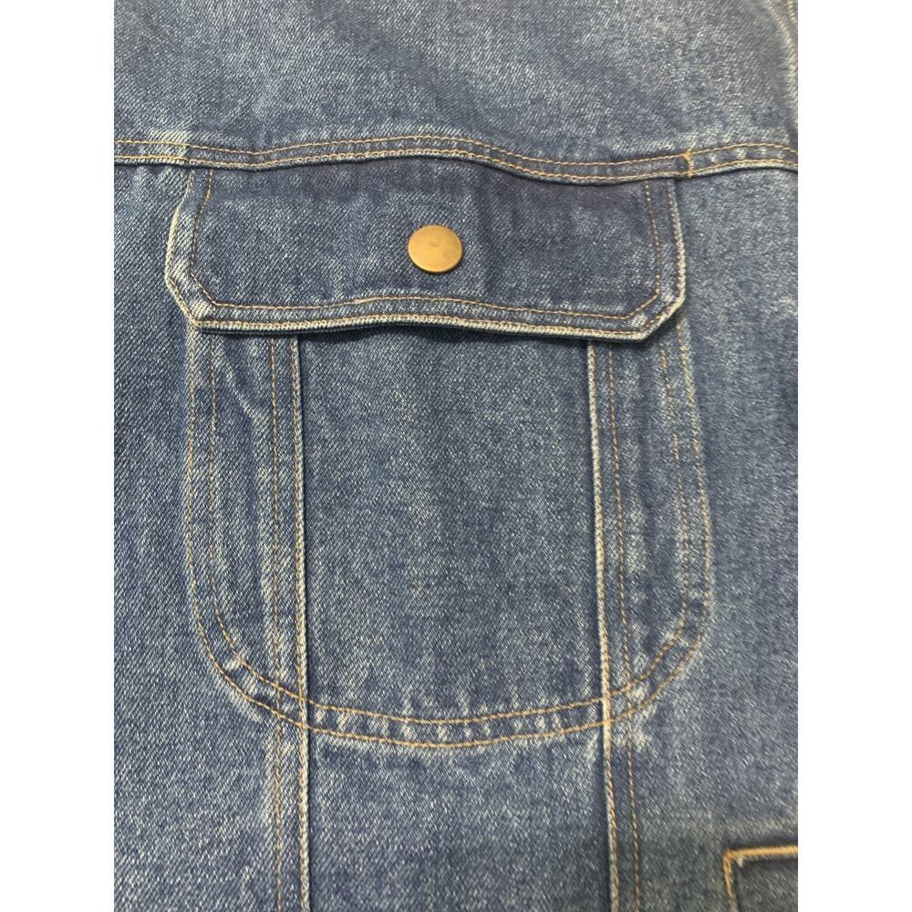Duke Haband Blue Denim Chore jacket XXL Big Pockets Snap Buttons Work Utility - Picture 7 of 12